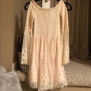 Altar’d State cream lace dress